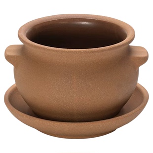 云南肖蘸罐罐米线土陶砂锅耐高温商用带托米线锅干烧不裂复古沙锅