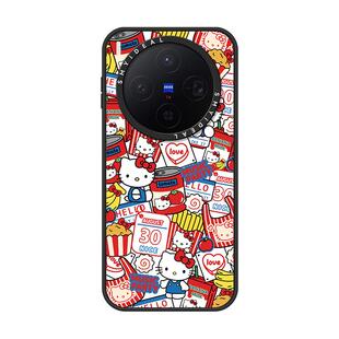 适用vivox300/oppofindx9手机壳X300Pro磁吸保护套200ultra红色s可爱好看高级感ProMini防摔满铺kt猫外壳新年