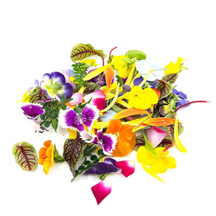 新鲜混合花草 三色堇可食用三色花酒店西餐摆盘蛋糕烘焙装饰点缀