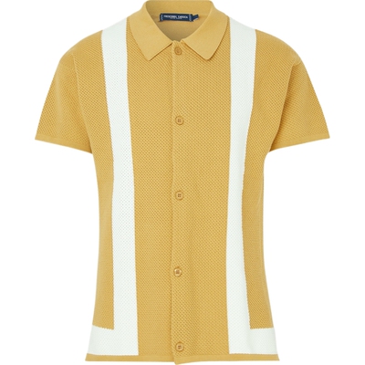 【折扣】Frescobol Carioca 男双色挑窿针织Polo衫