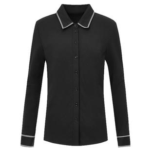 曼德诗气质干练衬衫2025冬季新品三醋酸天丝亲肤凉感通勤显瘦衬衫