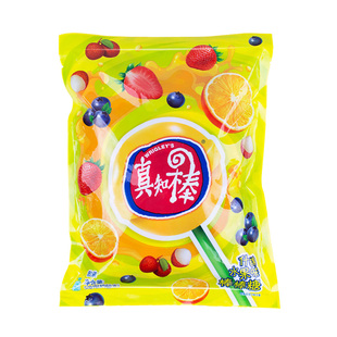 真知棒水果味棒棒糖60支袋装硬糖果礼盒喜糖混合果味儿童水果零食