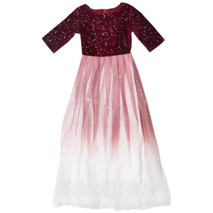 出租成人大合唱表演服长裙女生主持人学生艺考演出服装晚礼服仙气