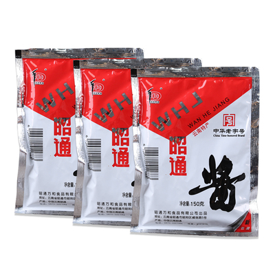 云南特产万和昭通酱150g 黄豆酱拌面酱洋芋酱米线帽子杂酱调味酱