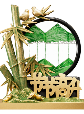 节节高升摆件送领导办公室高档创意流沙画客厅装饰品乔迁新居礼物