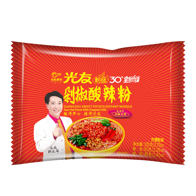 四川光友剁椒酸辣粉方便粉丝开水方便米线/米粉