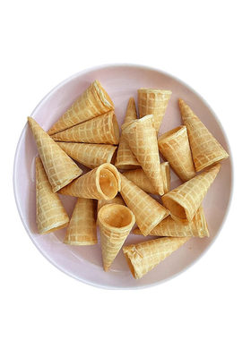 迷你冰淇淋蛋筒蛋糕甜品裱花装饰商用脆皮小甜筒冰激凌机脆筒烘焙