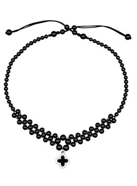 合金玛瑙圆珠女民族风气质锁骨链