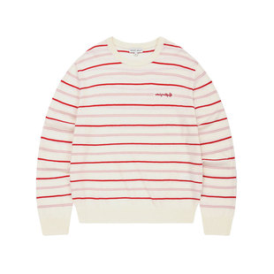 wackywilly上衣条纹针织衫春装女款2026年新款韩系宽松温柔高级感