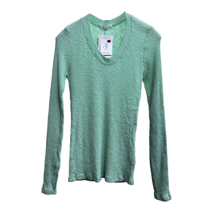 现货TALK TALK韩国东大门女春秋季U型领背缝线螺纹修身打底衫T恤