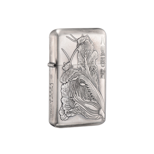 zorro正品佐罗超薄三代白铜煤油打火机防风复古百财图送男友礼物