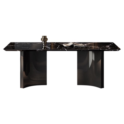 蒂梵拉进口天然奢石餐桌长方形