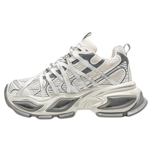 DVO10cm隐形内增高鞋子男款冬季巨好看绑带老爹鞋潮流厚底休闲鞋