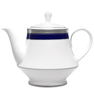 Noritake则武CRESTWOOD COBALT茶壶欧式单壶带盖下午茶茶具家用