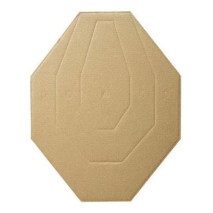 IPSC靶纸IDPA靶纸瓦楞纸分区双面半身实弹射击训练户外弹弓水弹