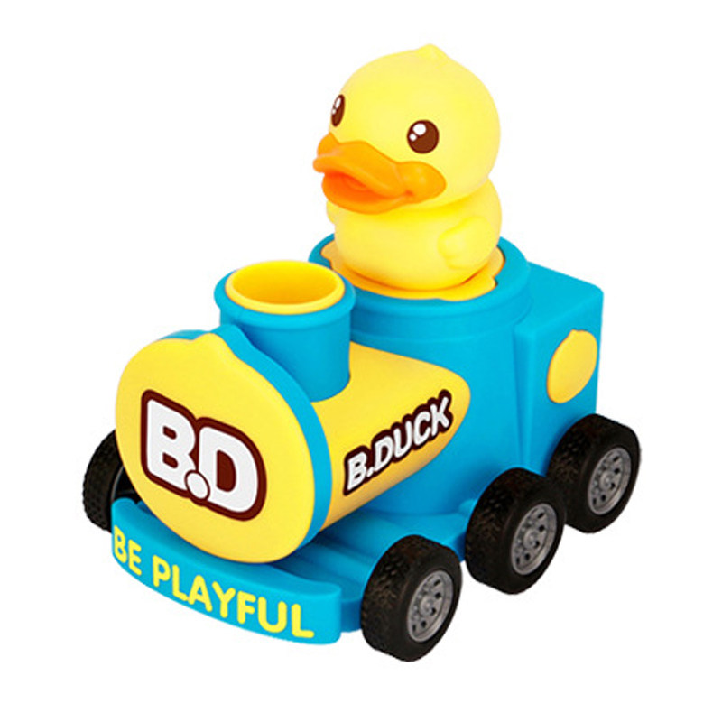 B.Duck小黄鸭按压回力车儿童玩具