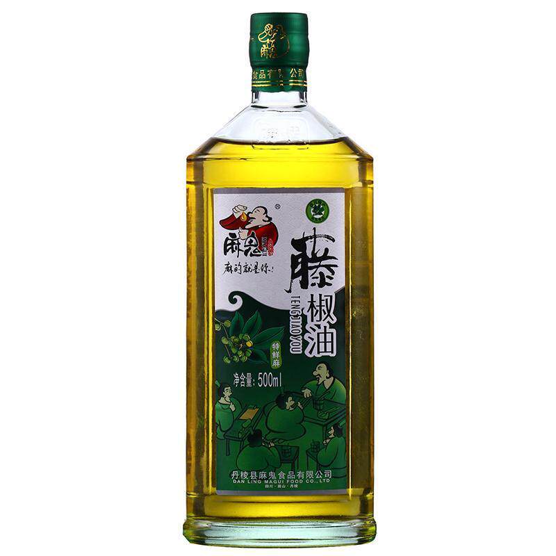 麻鬼 藤椒油500ml四川特产家用大瓶凉菜火锅调味油青花椒麻椒油5L