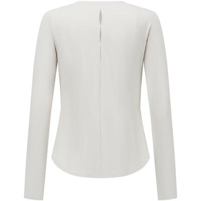 粒子狂热链纹镂空长袖运动T恤女