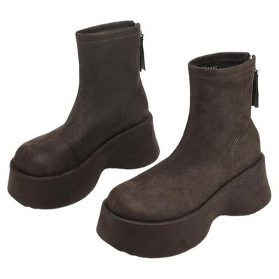 星期六美拉德短靴厚底瘦瘦靴女靴