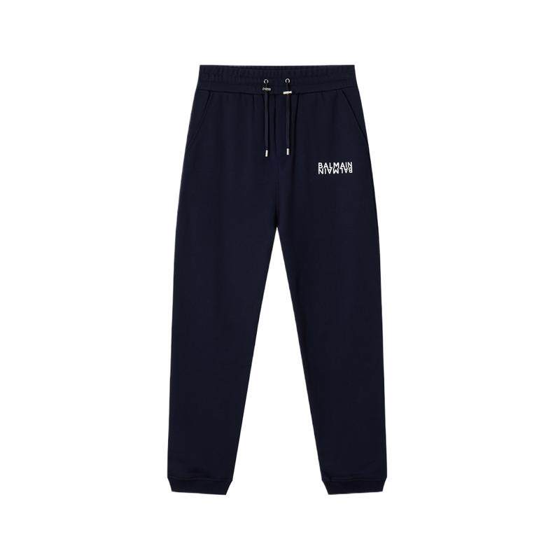 【春夏新品】BALMAIN 春夏新品男士棉质抽绳休闲裤