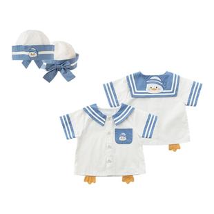 【小薄荷】幼歌2025夏季新款小鸭海员衬衫柔软透气宽松海军风套装