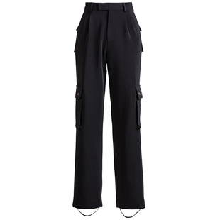 Dancebaby拉丁舞服装口袋裤女男士舞裤舞蹈交谊舞摩登裤男长裤子