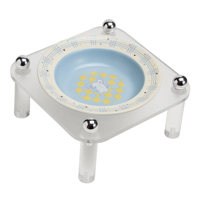 Petdebby猫咪碗陶瓷飞碟碗狗食盆