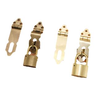 中式纯铜锁搭木门推拉门挂锁房门柜门抽屉锁鼻老式民宿客栈门搭扣