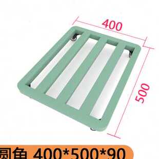 长方形移动花盆托盘圆形带万向轮滑轮花架底座底盘托可轮子拖塑u.