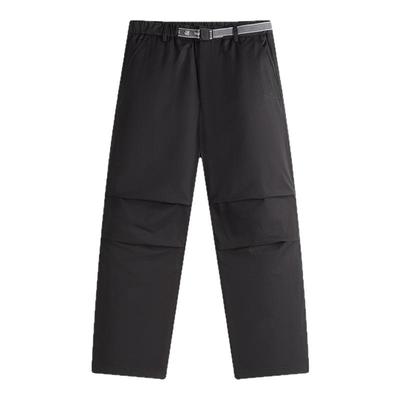 NAVIGARE意大利小帆船黑色直筒羽绒裤男款25秋冬新款时尚休闲长裤