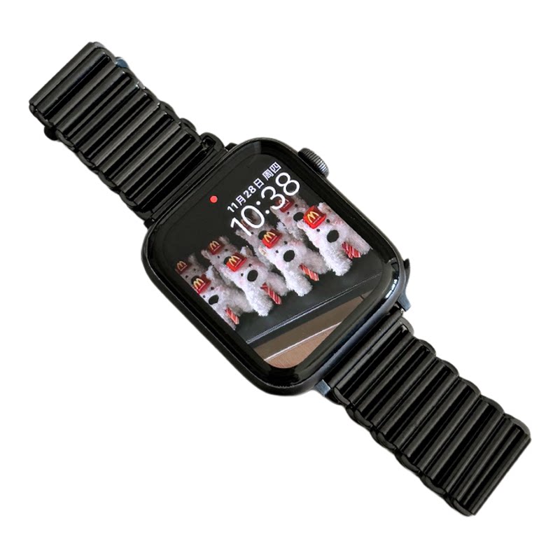 适用镂空金属不锈钢iwatch表带