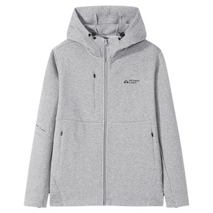 拓路者2026春季连帽时尚外套简约酷潮男式开衫百搭户外运动上衣