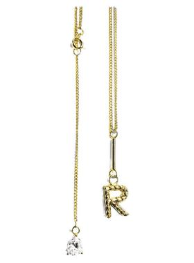 项链女夏任嘉伦同款2022字母