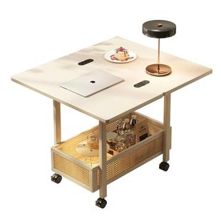 可移动边几小推车家用客厅沙发边柜小户型茶几床头柜多功能置物架