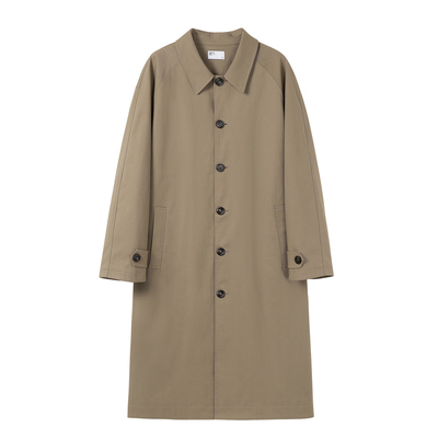 SOMENUM森林 25AW「优雅老钱」翻领通勤简约长款风衣男女夹克大衣