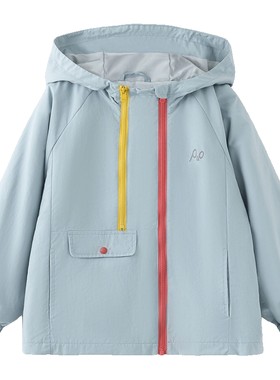 papa秋季儿童外套户外防泼水防风