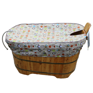 定做半包木桶沐浴桶罩洗澡浴桶熏洗澡桶保温罩防止蒸扩散气防尘