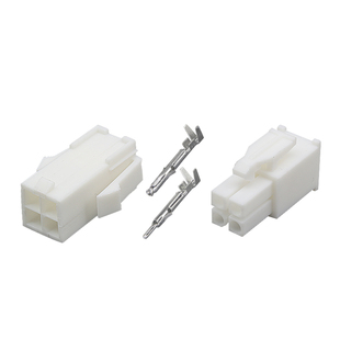 4145连接器接插件插头伺服电机端子电线接头公母接线端子塑壳4孔