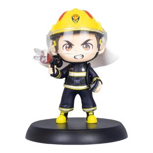 心盾消防公仔手办模型潮玩盲盒车载摆件生日礼物蓝朋友纪念品礼品