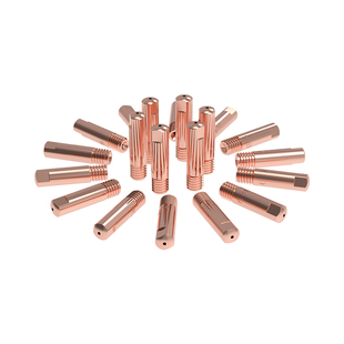 凯格瑞无气二保焊机焊枪导电嘴咀15ak枪配件大全0.8紫铜1.2送丝嘴