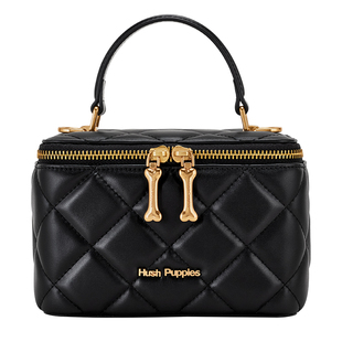 Hush Puppies/暇步士新款时尚手提包牛皮单肩包盒子包手拎小包女