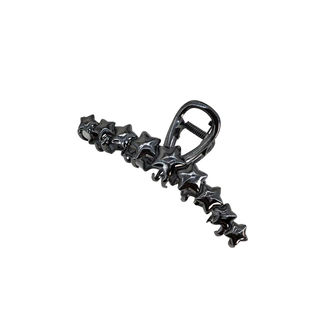 水绿林饰品金属五角星发夹女后脑勺新款个性设计鲨鱼夹发抓夹大号