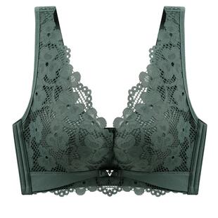 无磁乳胶内衣女无钢圈小胸聚拢收副乳防下垂调整型薄款文胸套装