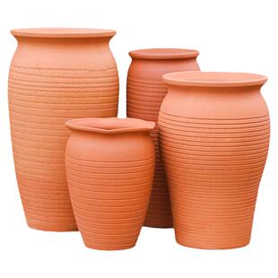 红陶素黑陶多肉植物花盆粗陶大口径高陶罐三角梅月季陶瓷法师老桩