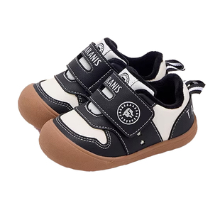 泰兰尼斯冬季稳稳鞋男宝宝矫正机能鞋加绒保暖户外女童软底学步鞋