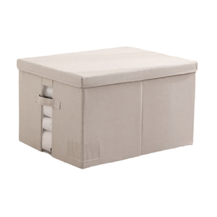 收纳箱布艺家用衣柜衣服收纳盒整理盒百纳箱衣物储物箱带盖可折叠