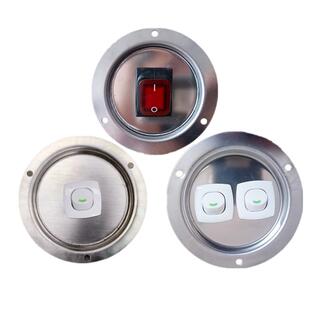 厢式货车不锈钢开关冷藏车冷链中集冰熊冷藏车防水开关双孔开关