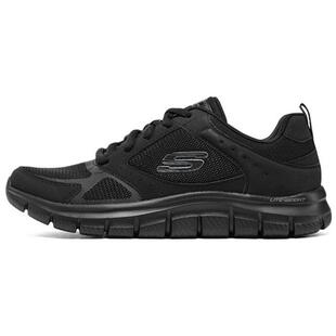 Skechers/斯凯奇Track舒适织物低帮休闲跑步鞋女款黑色150140-BBK