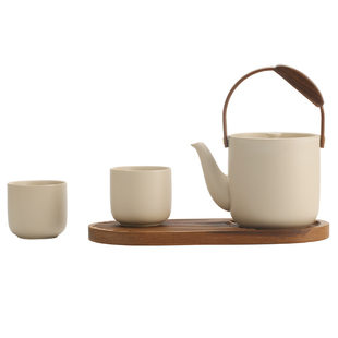 宜集堂Teasong中古风整套茶具套装家用下午茶大容量提梁壶民宿