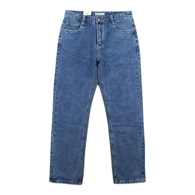 牛仔裤男美式复古老爹蓝牛纯棉柔软宽松直筒长裤C102/2585*04